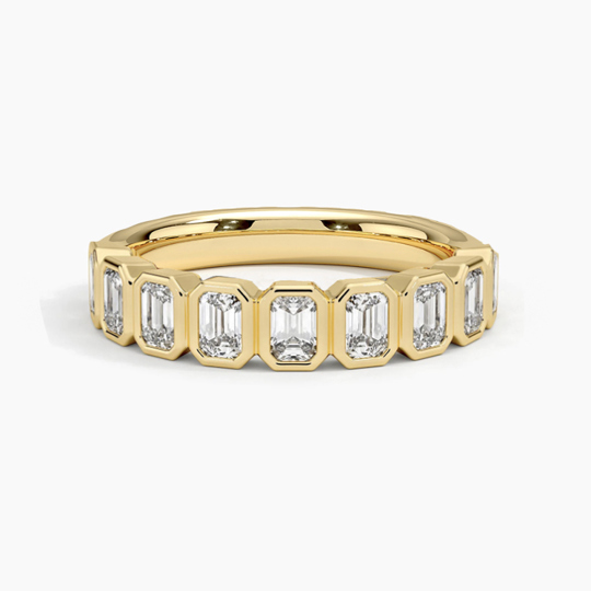 RIVIERA Yellow Gold Emerald Cut 2